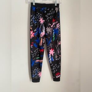 adidas Kids Black Floral Joggers